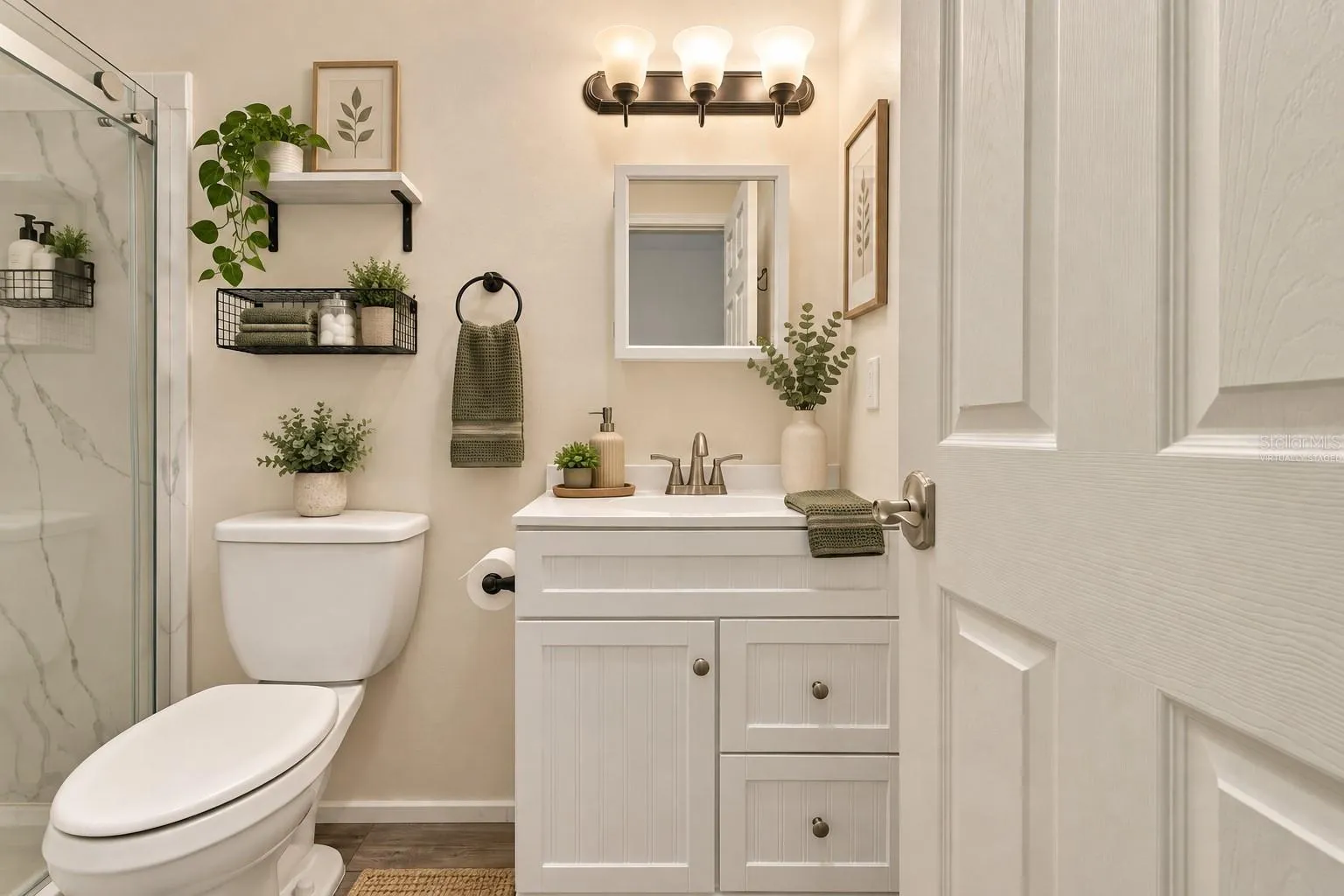 Guest Bath Virtually Staged