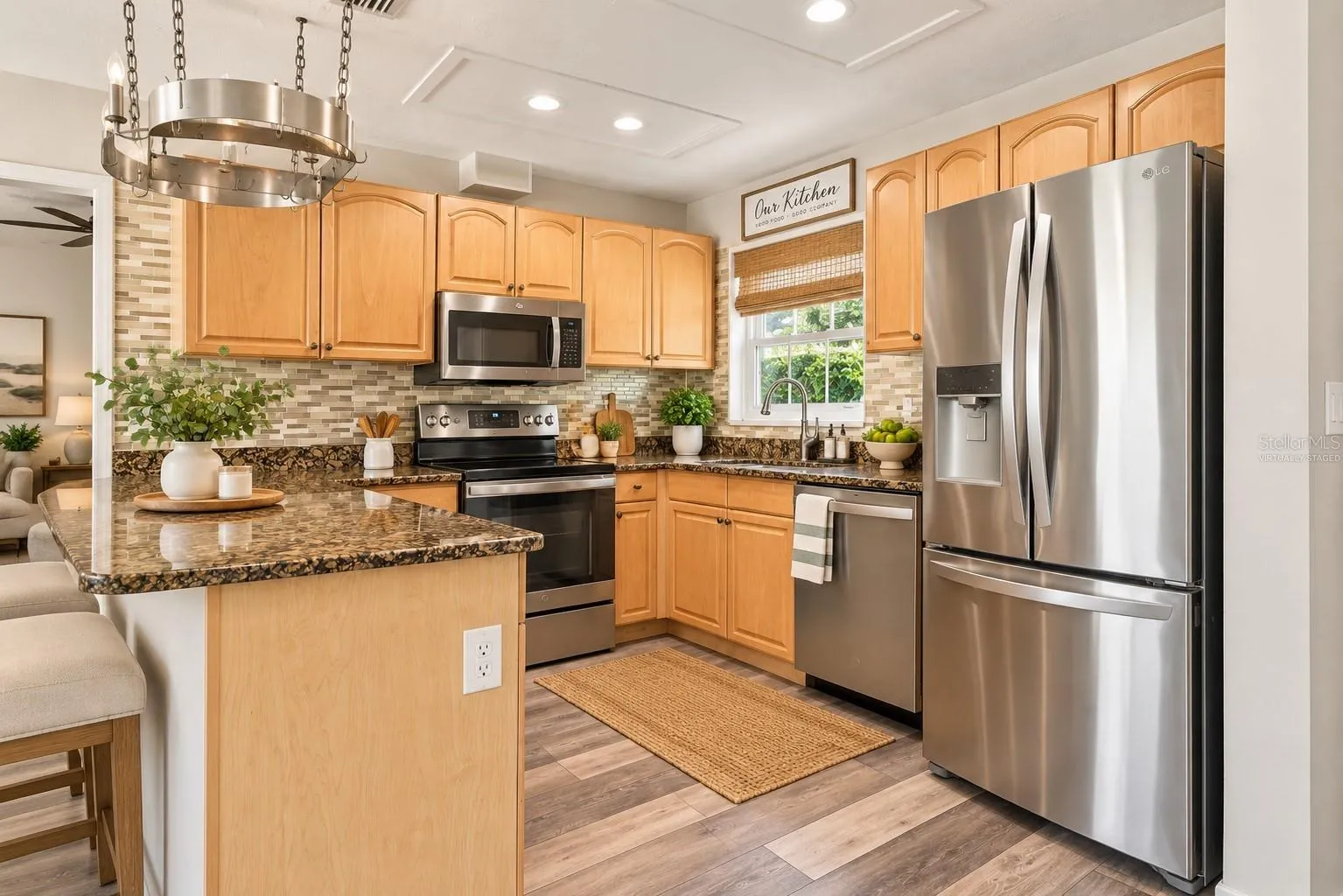 Kitchen Virtually Staged