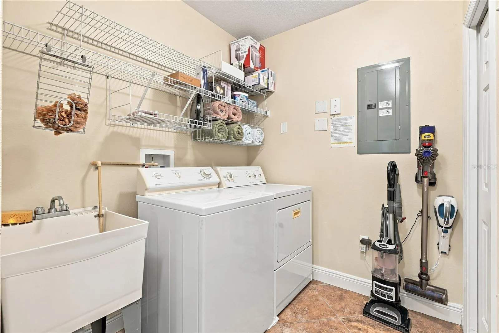 Laundry/Storage room off kitchen