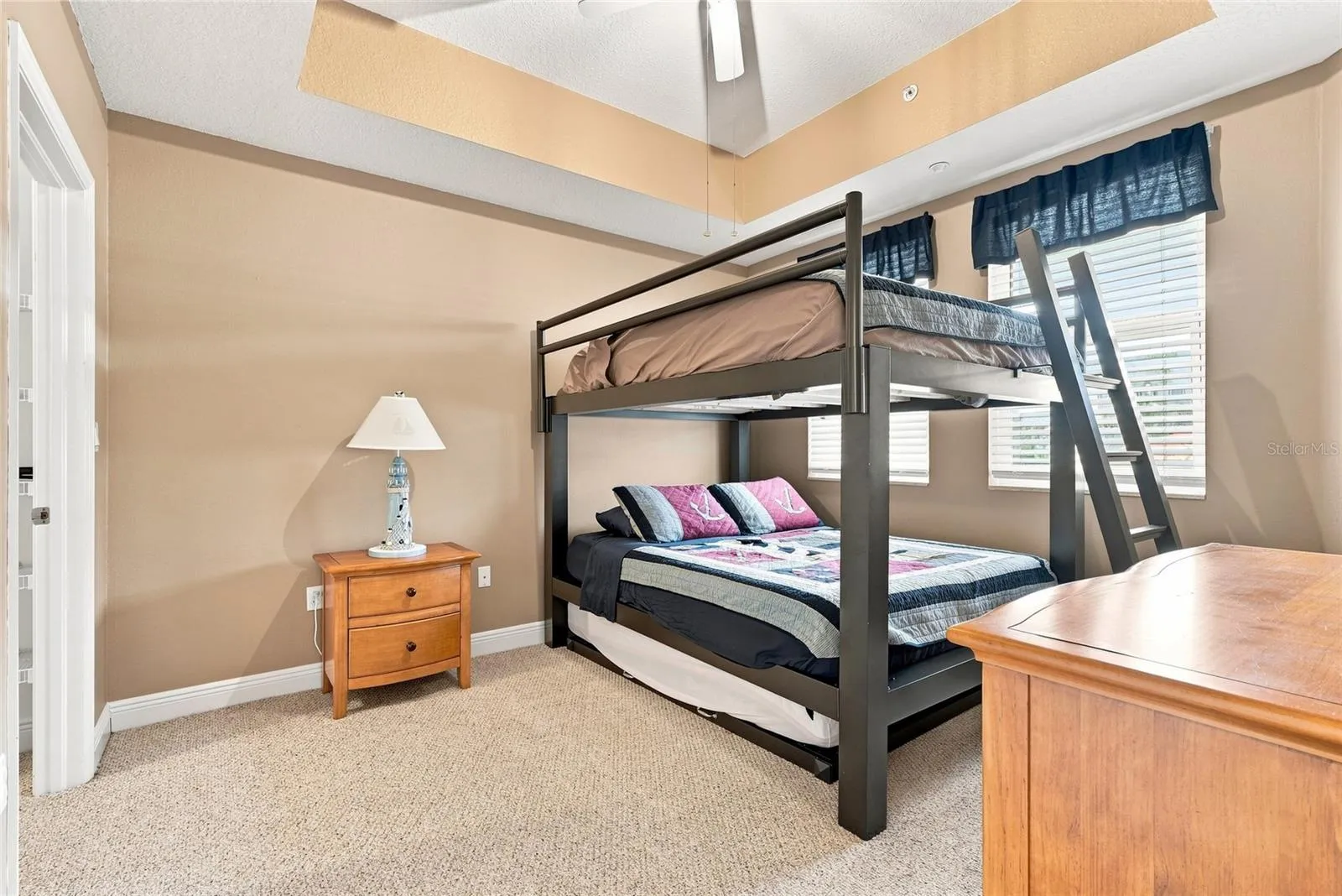 3rd Bedroom with Trundle bunk beds