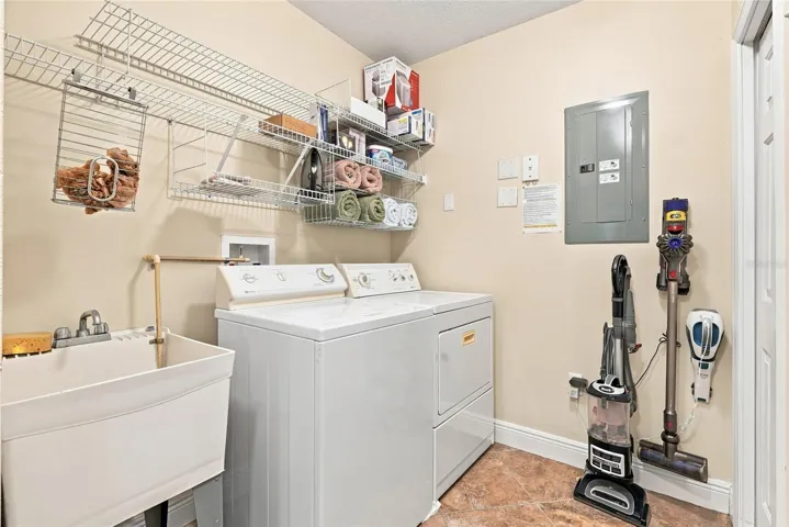 Laundry/Storage room off kitchen