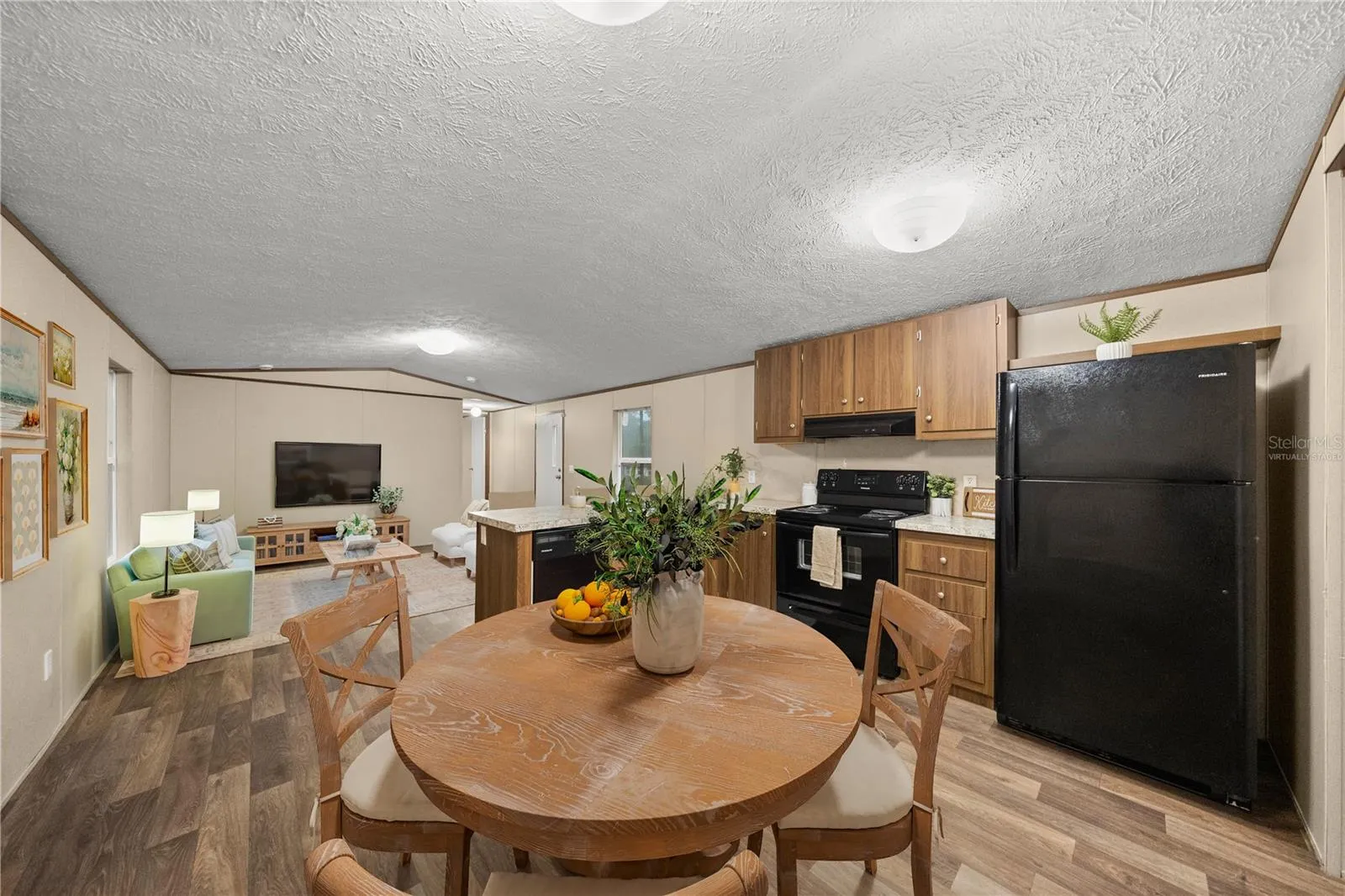 View of Kitchen- Virtually Staged