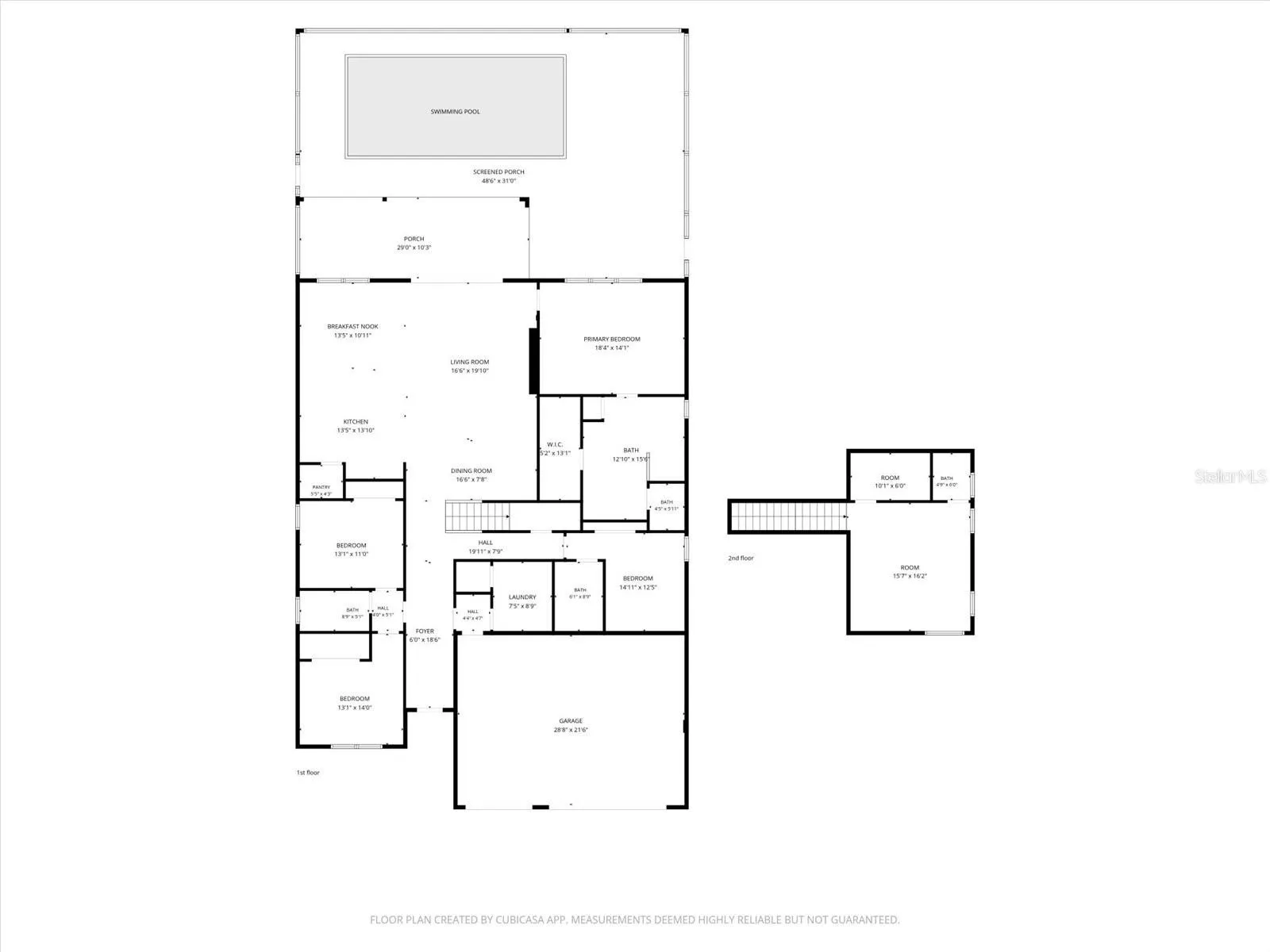 1st and 2nd Floor Plans