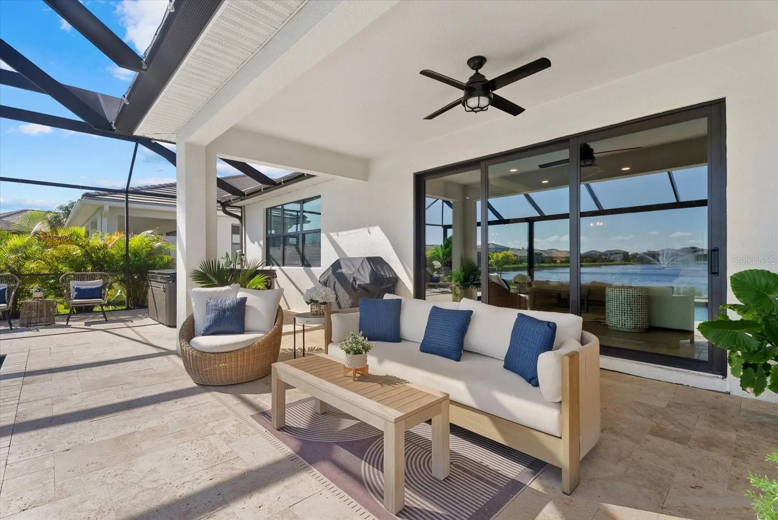 Covered Seating on the Lanai