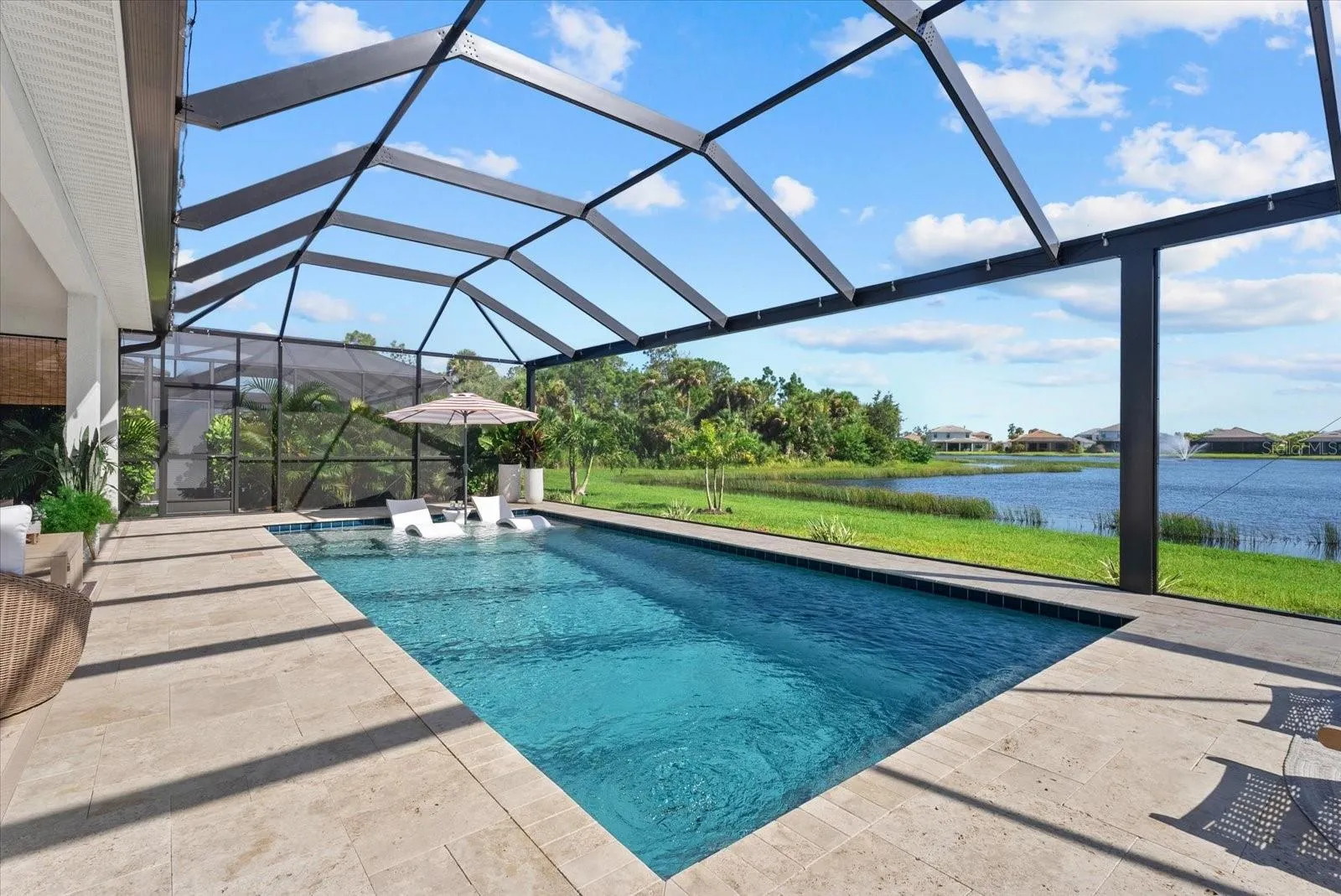 Large Saltwater Pool with Water Views