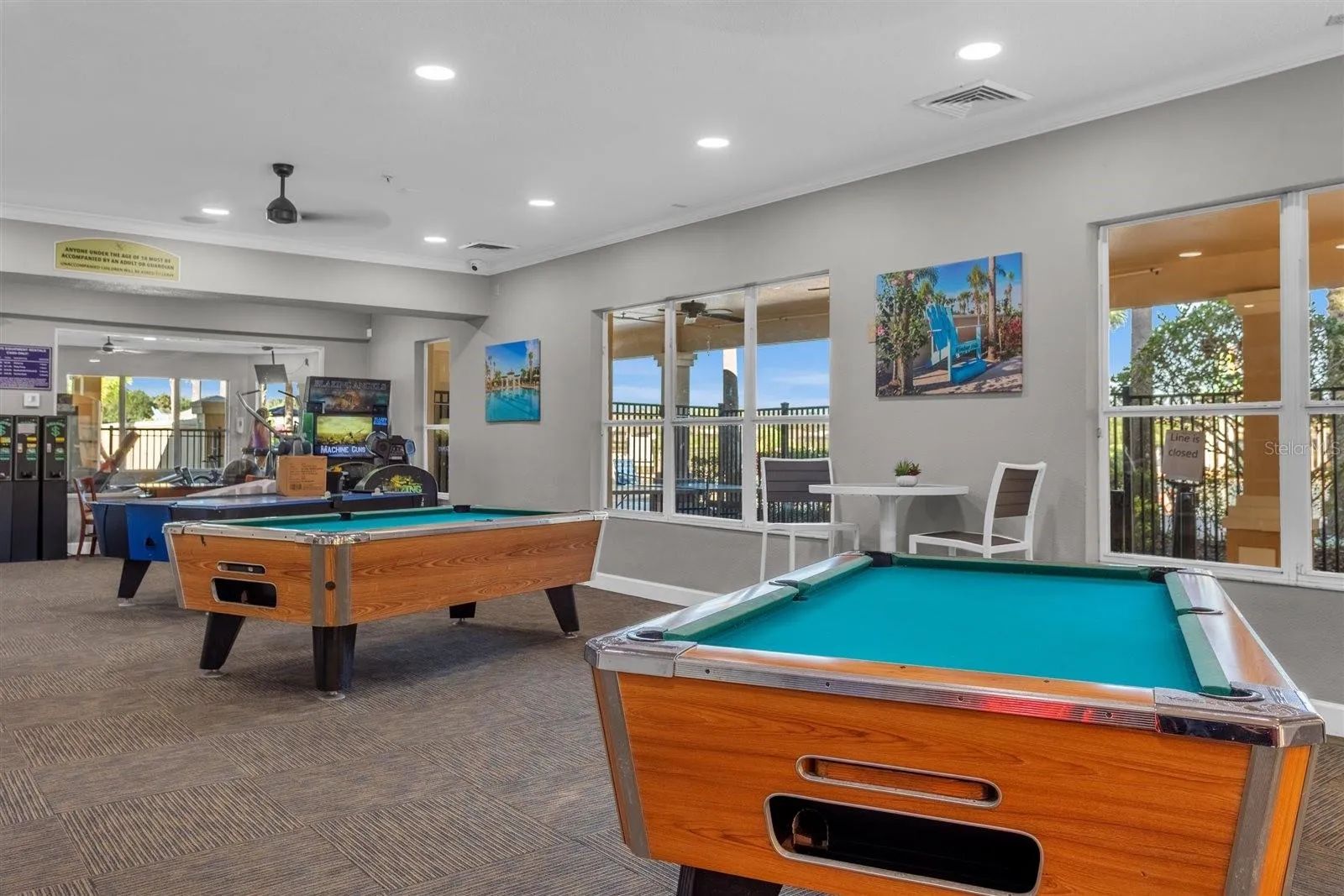Windsor Hills game room featuring pool tables and additional entertainment