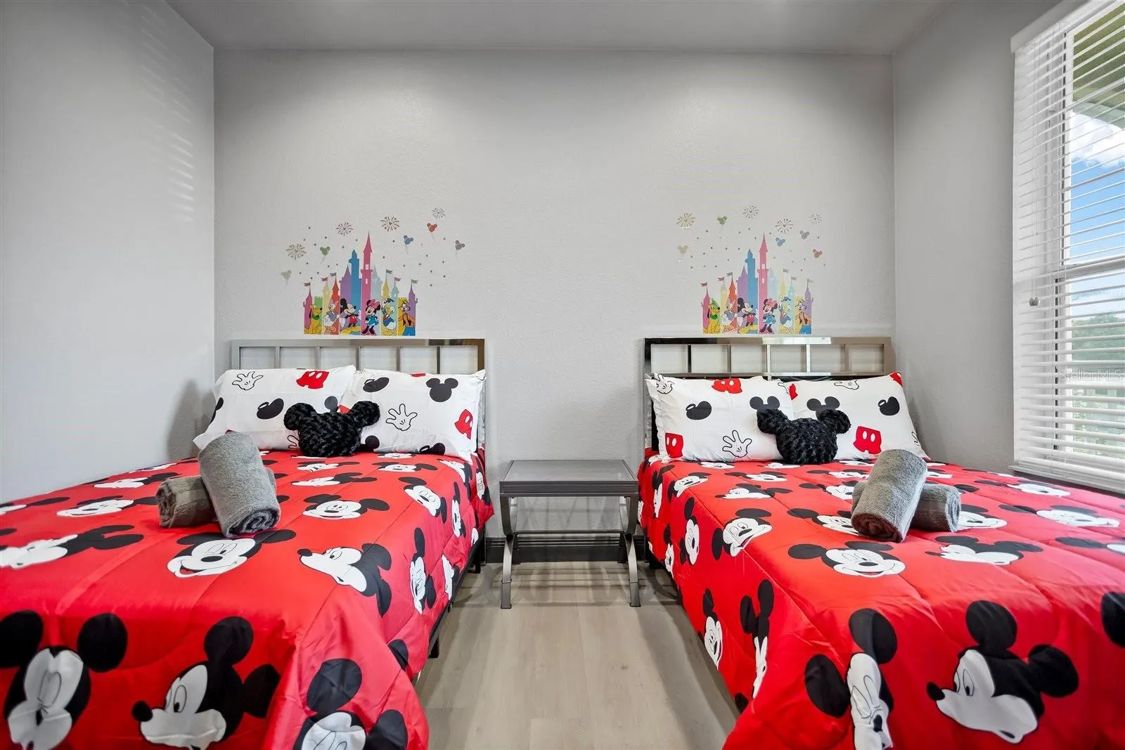 Fun themed third bedroom with two twin beds – perfect for younger guests