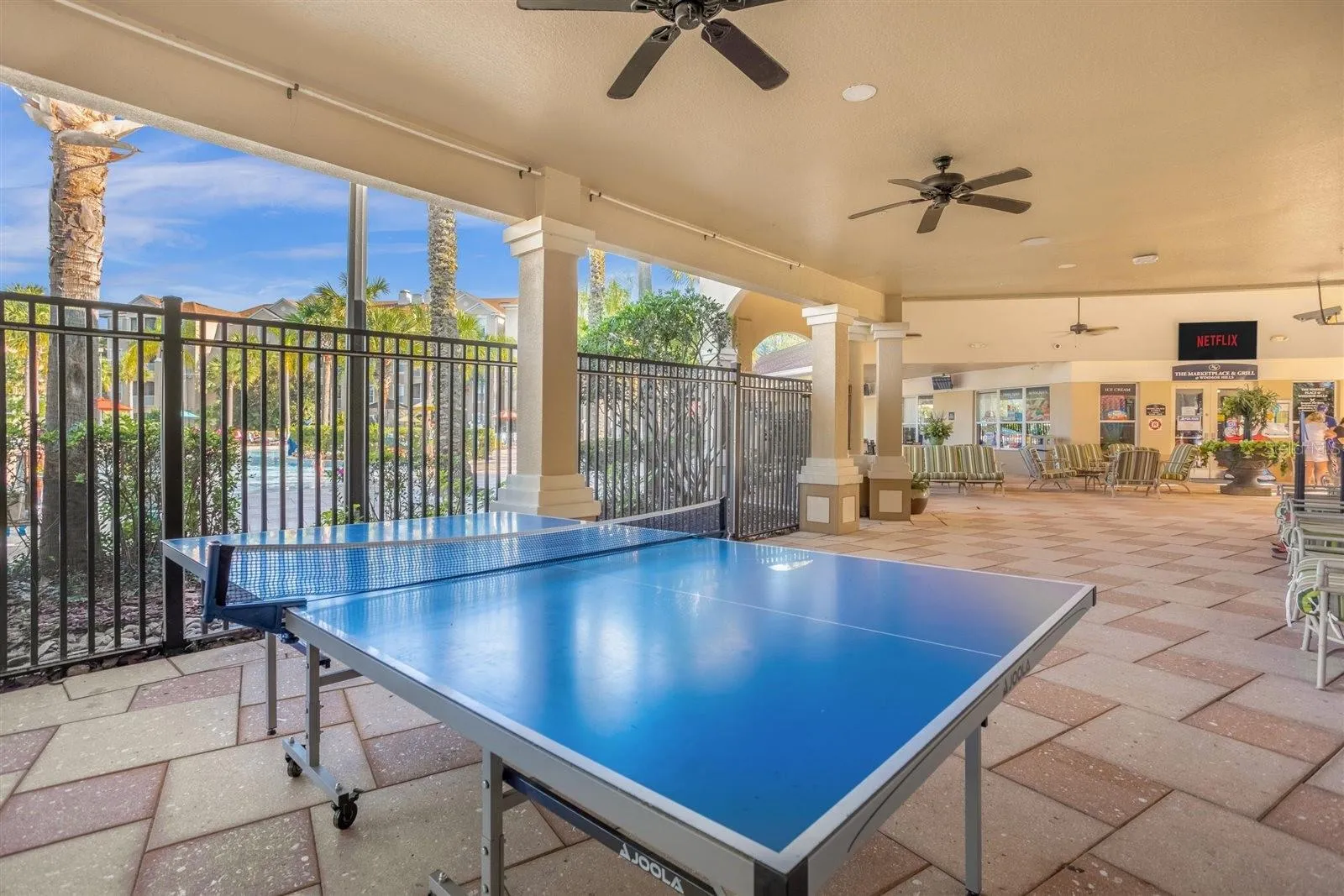 Indoor recreation area with ping pong and plenty of space to enjoy the resort