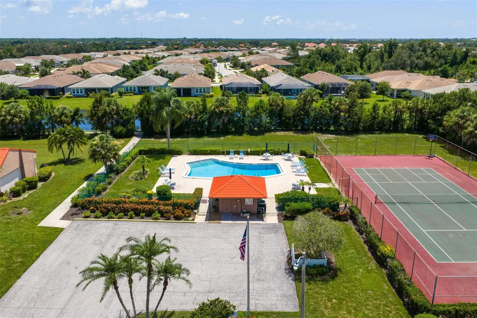 COMMUNITY POOL AND TENNIS/PICKBALL COURTS