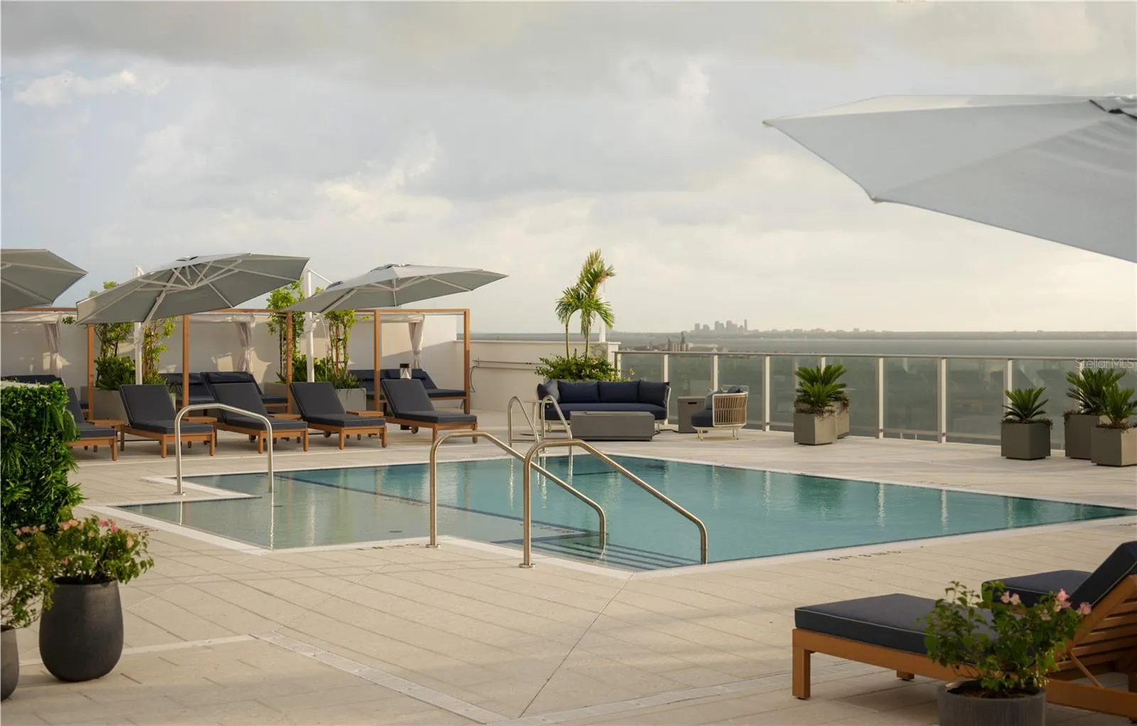 Rooftop pool