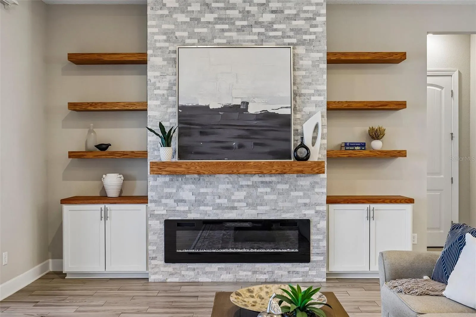 Stone Fireplace
