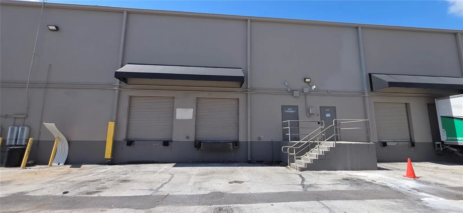 Back of property, Loading docks
