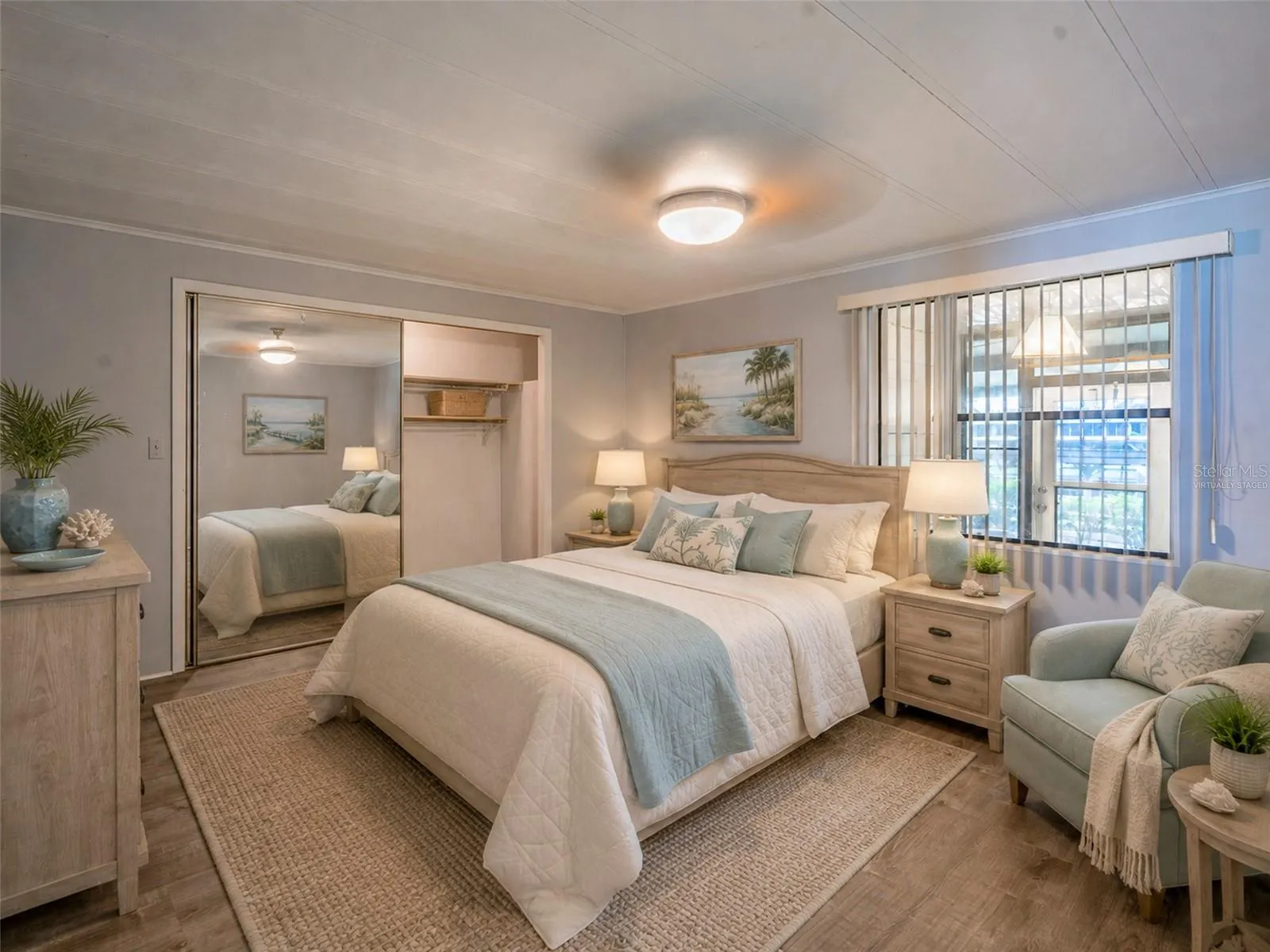 Second bedroom, virtually staged