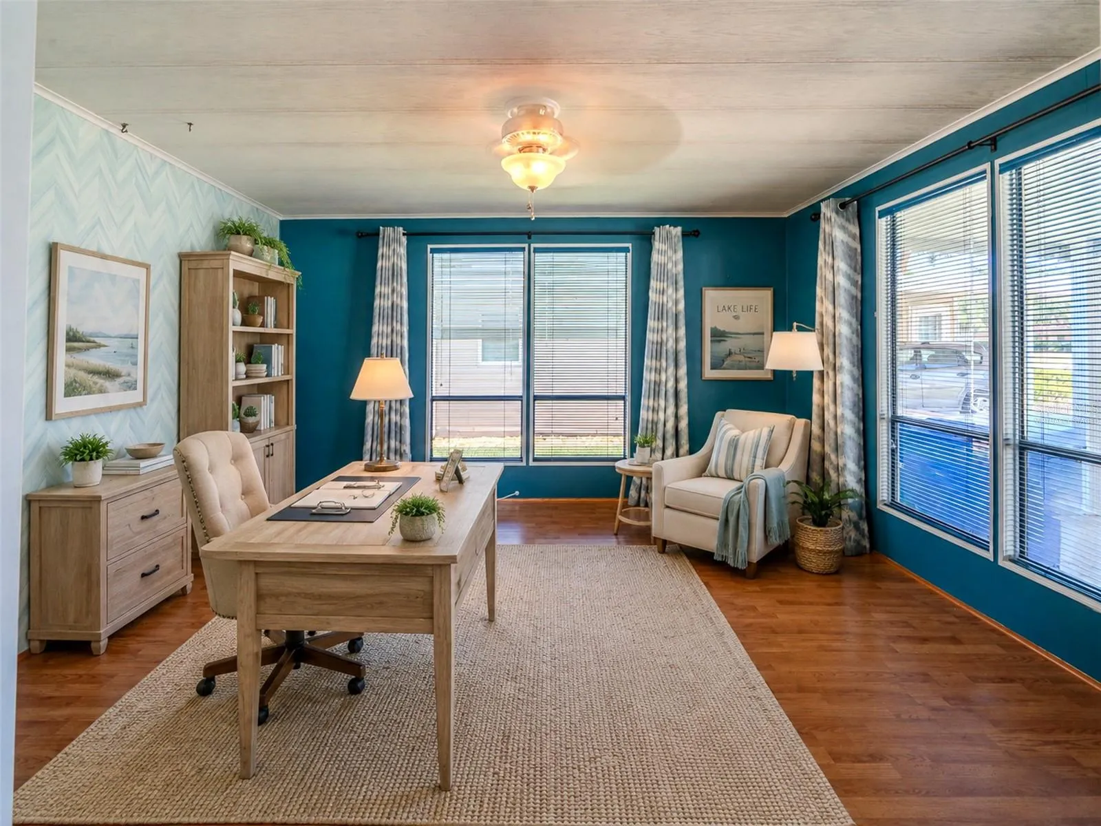 Office , virtually staged