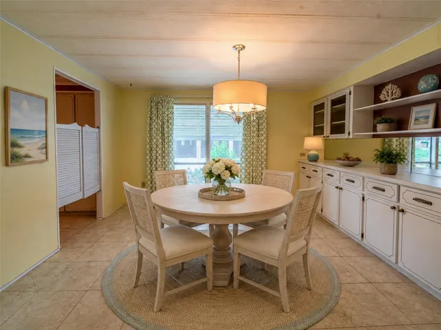 Dining room, virtually staged