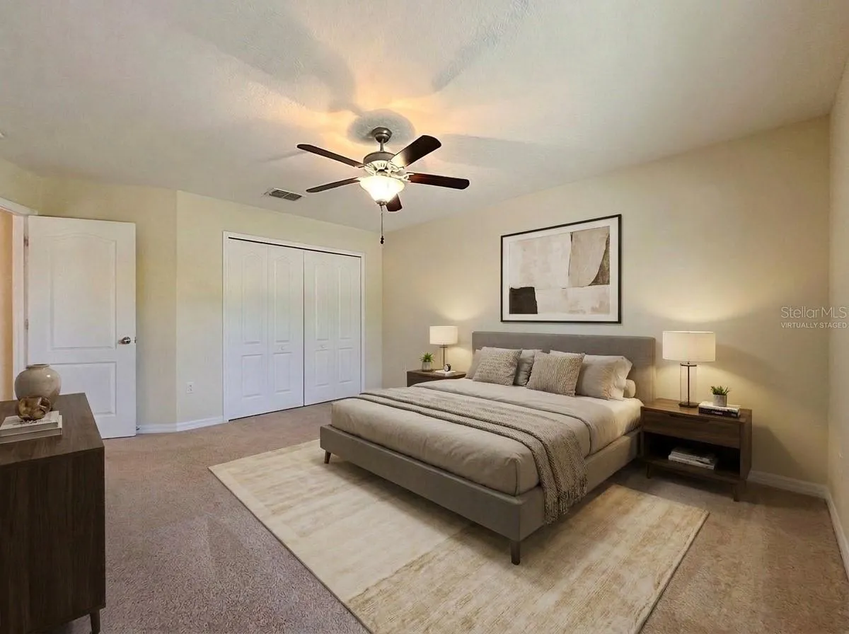 Virtually staged- Bedroom 2