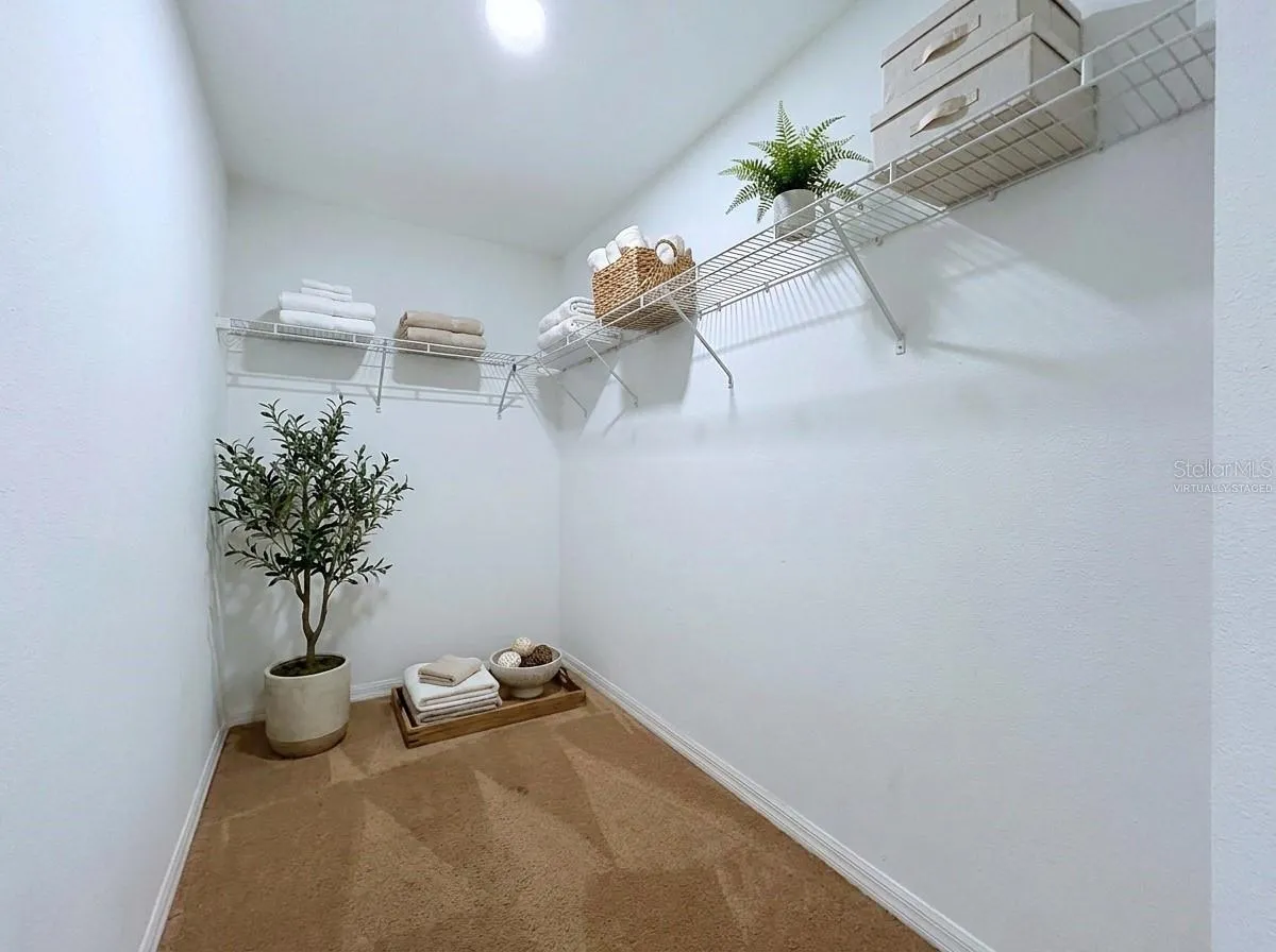 Virtually staged- Master closet