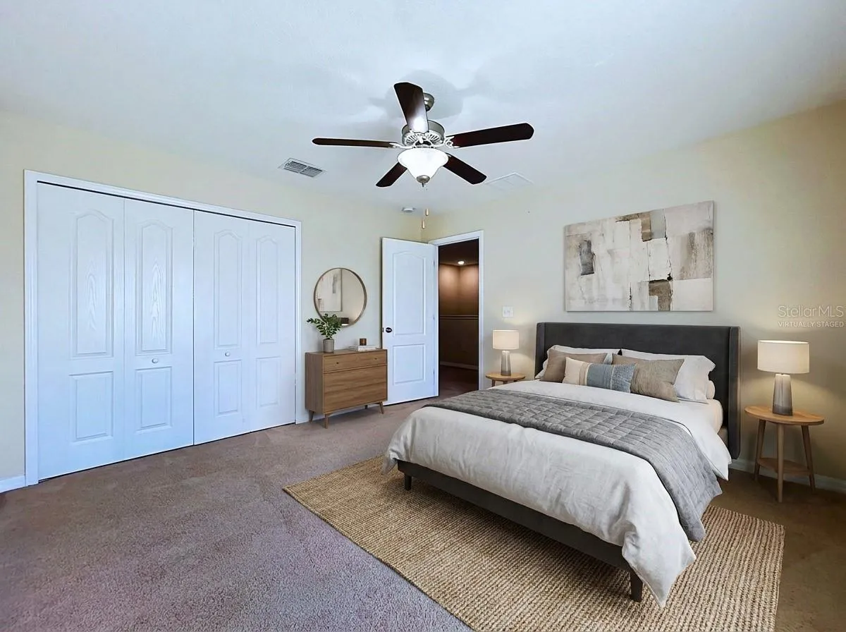 Virtually staged- Bedroom 3