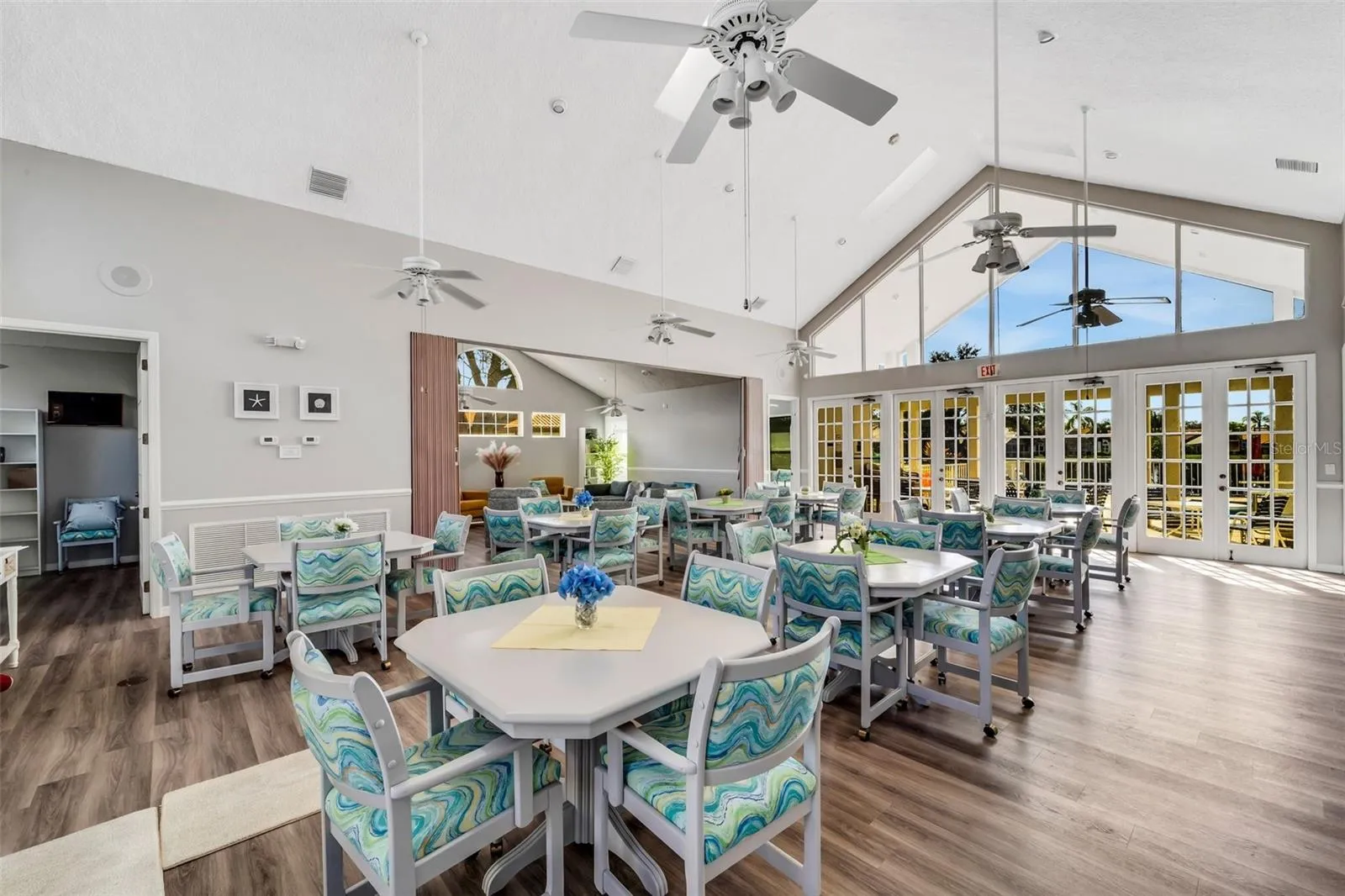 Clubhouse interior.