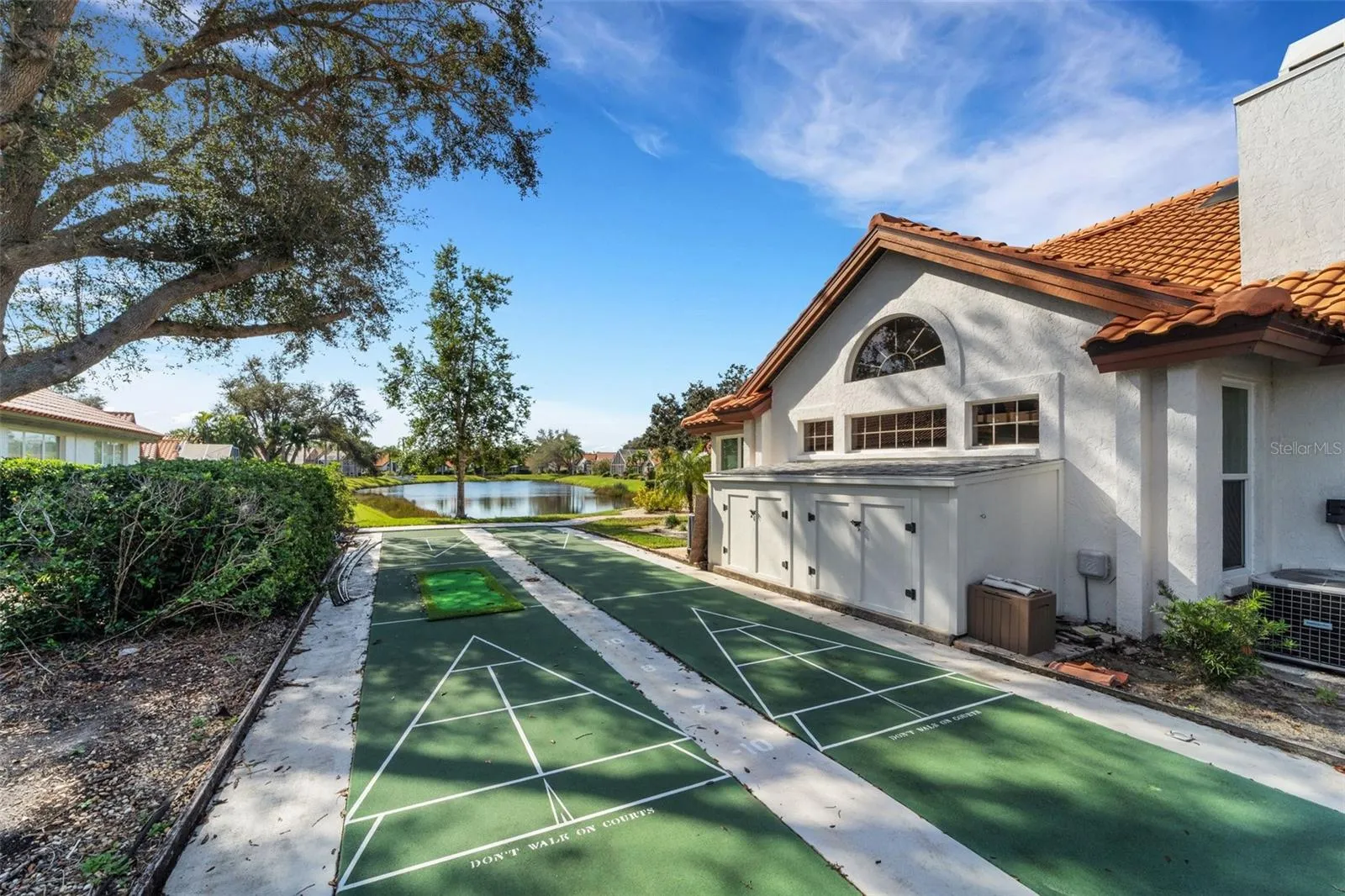Neighborhood shuffleboard.