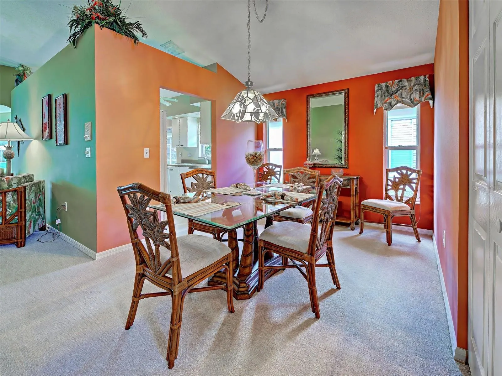 The dining room.