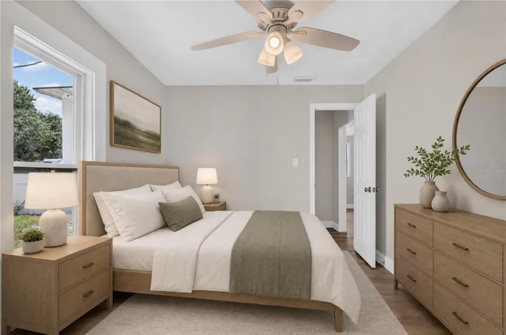 Bedroom (Virtually Staged)