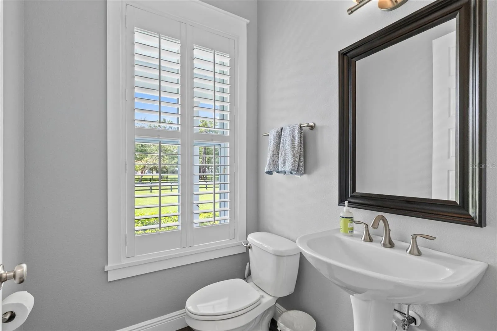 Half-bath off the foyer