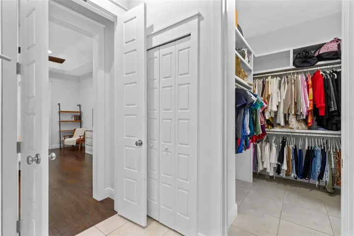 Primary walk-in closet