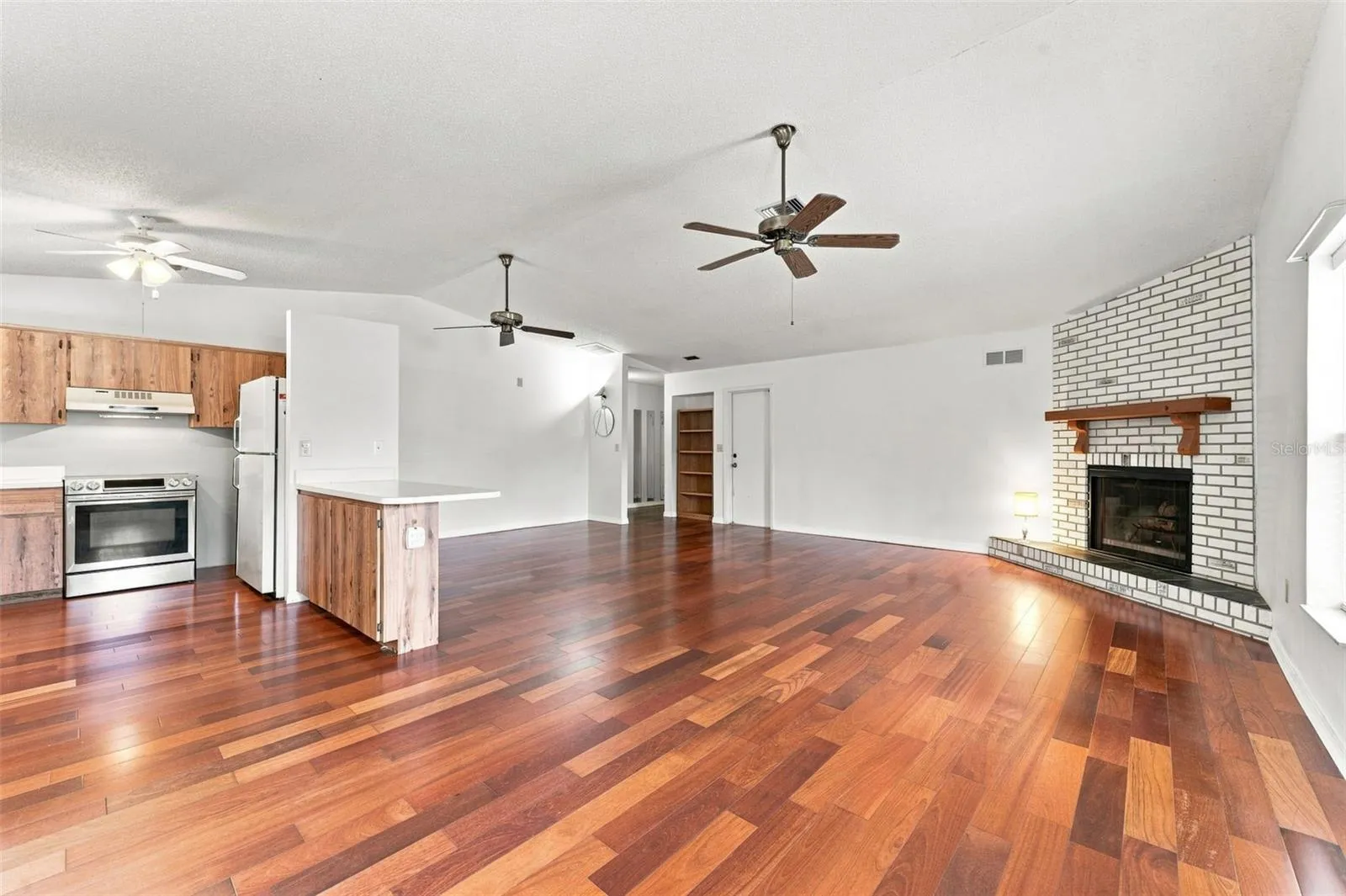 Cherry Wood Floors Through the Main Living Area!