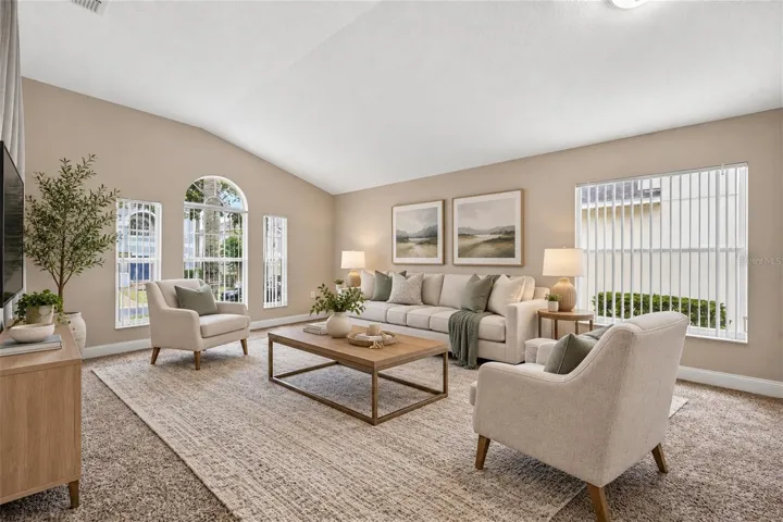 Virtually Stage Formal Living Room