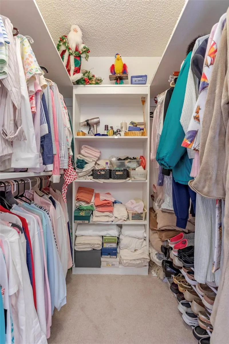 Primary walk-in closet