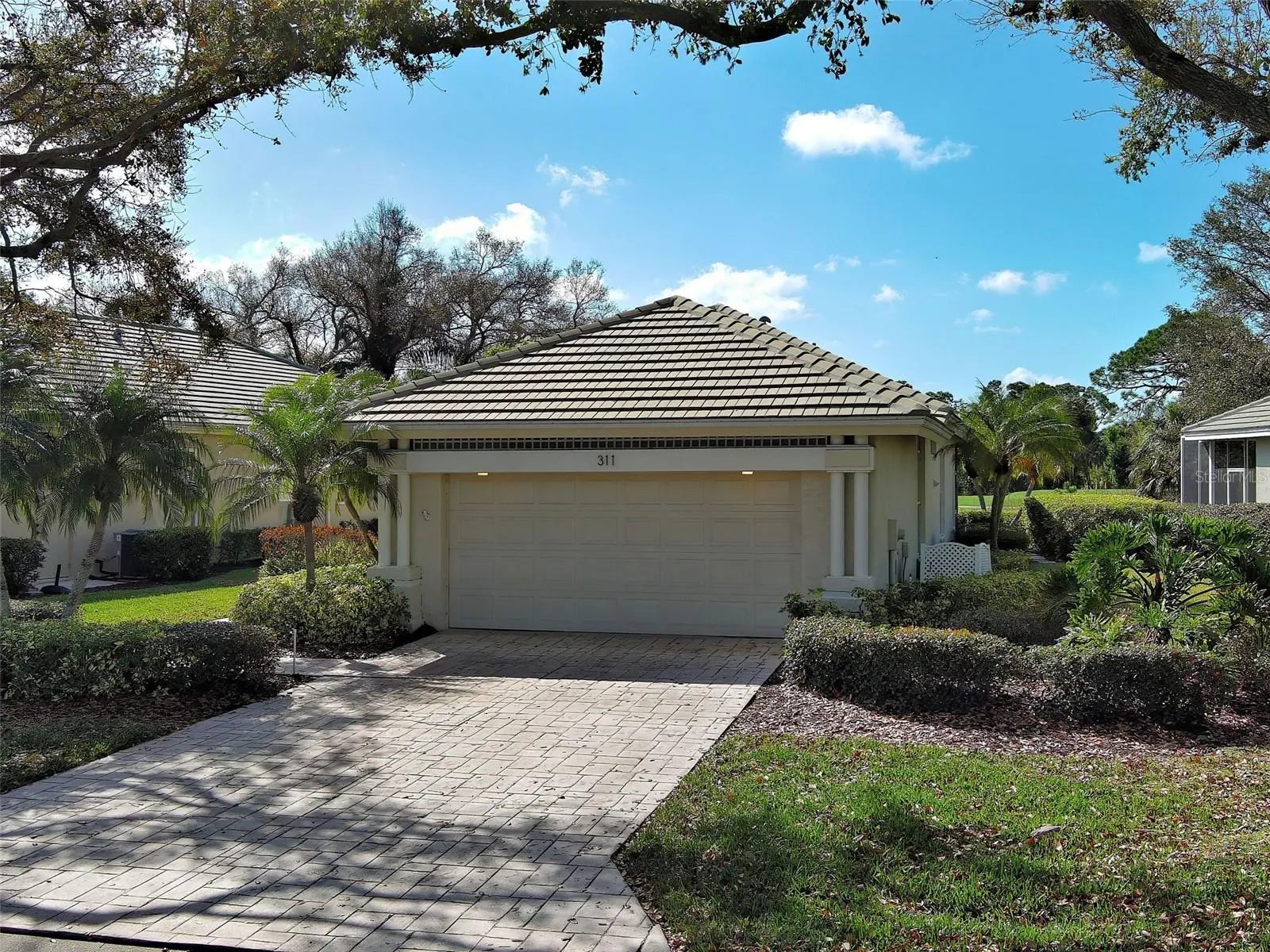 Mature landscaping