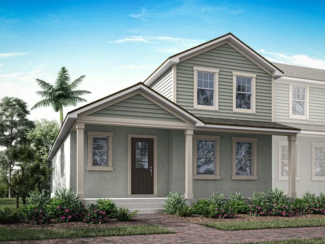 Rainwood - Sofia Floorplan - Colonial Revival Elevation - Architect's Rendering