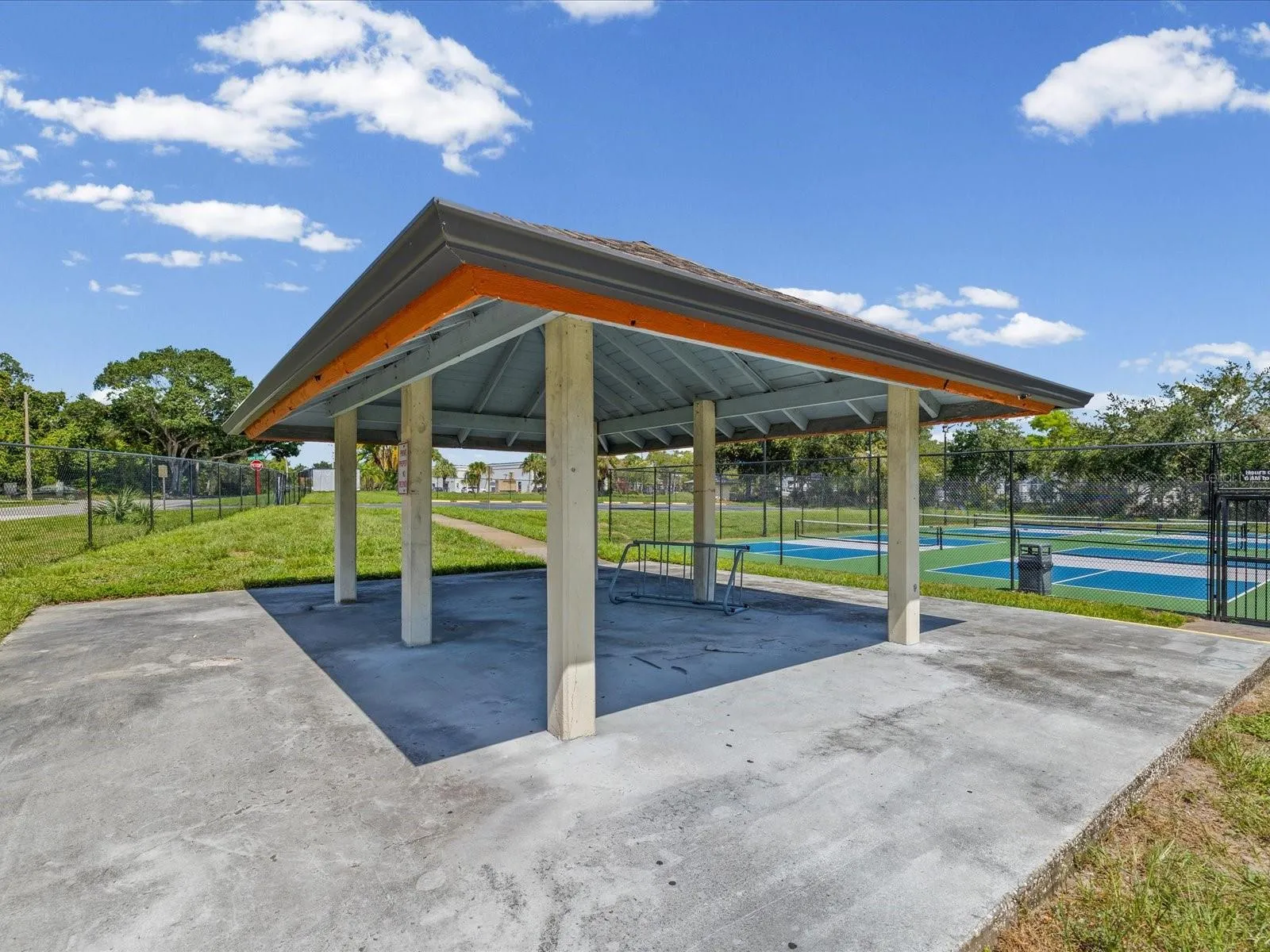 Shaded Area by the Multi Use Game Courts
