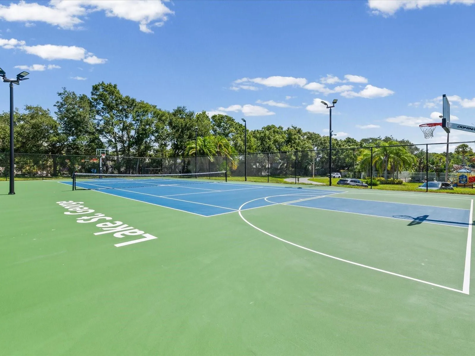 Community Pickleball, Tennis and Basketball Courts