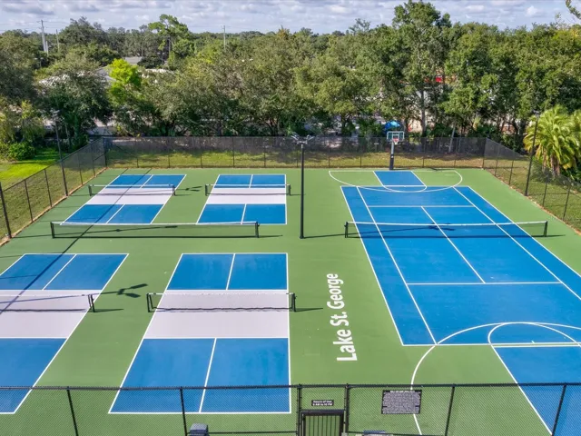 Community Pickleball, Tennis and Basketball Courts