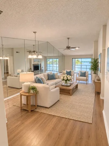 Virtually staged living