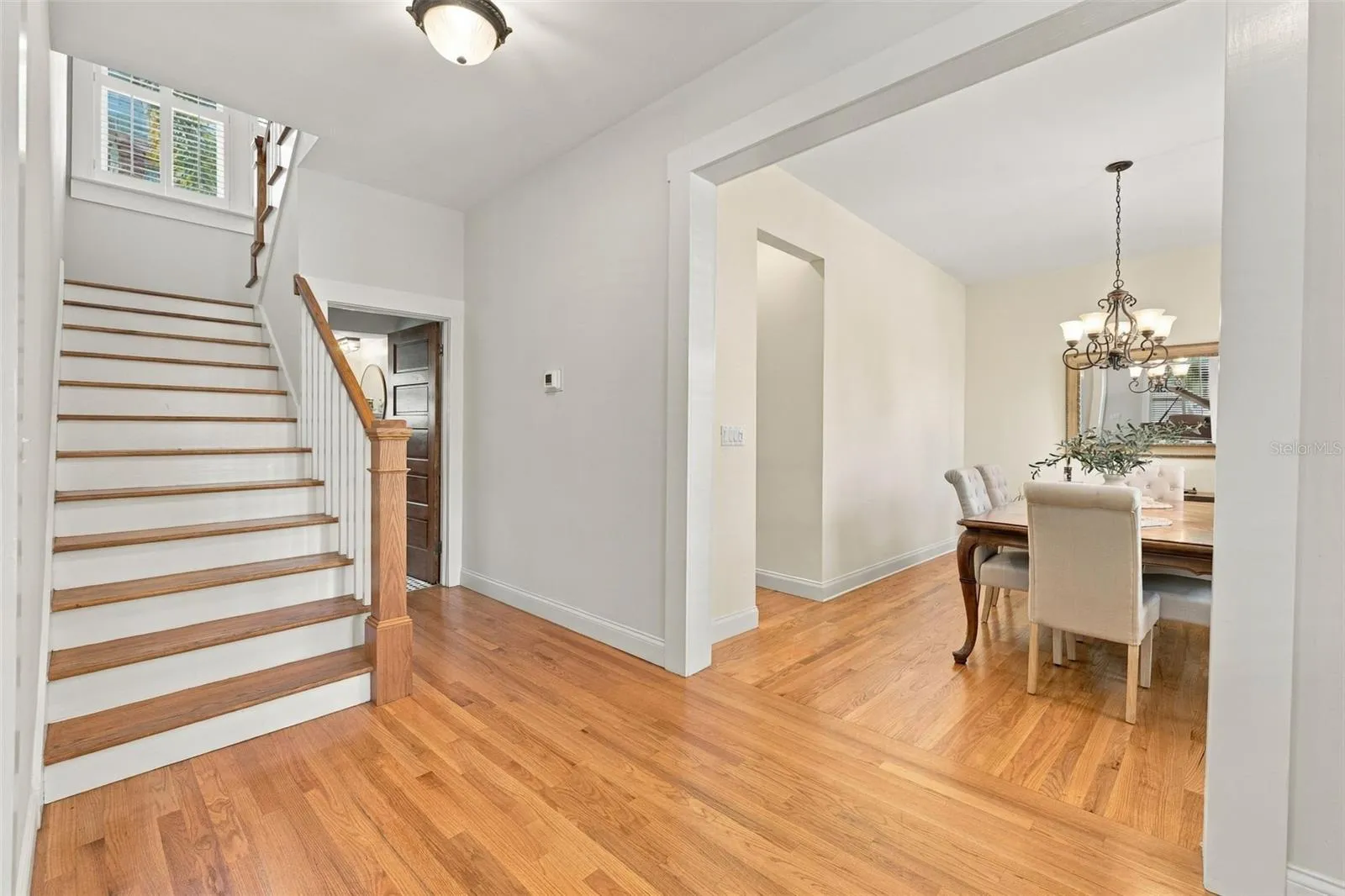 Stairs and Dining room