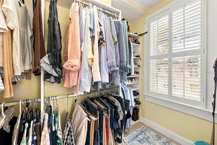Primary walk in closet