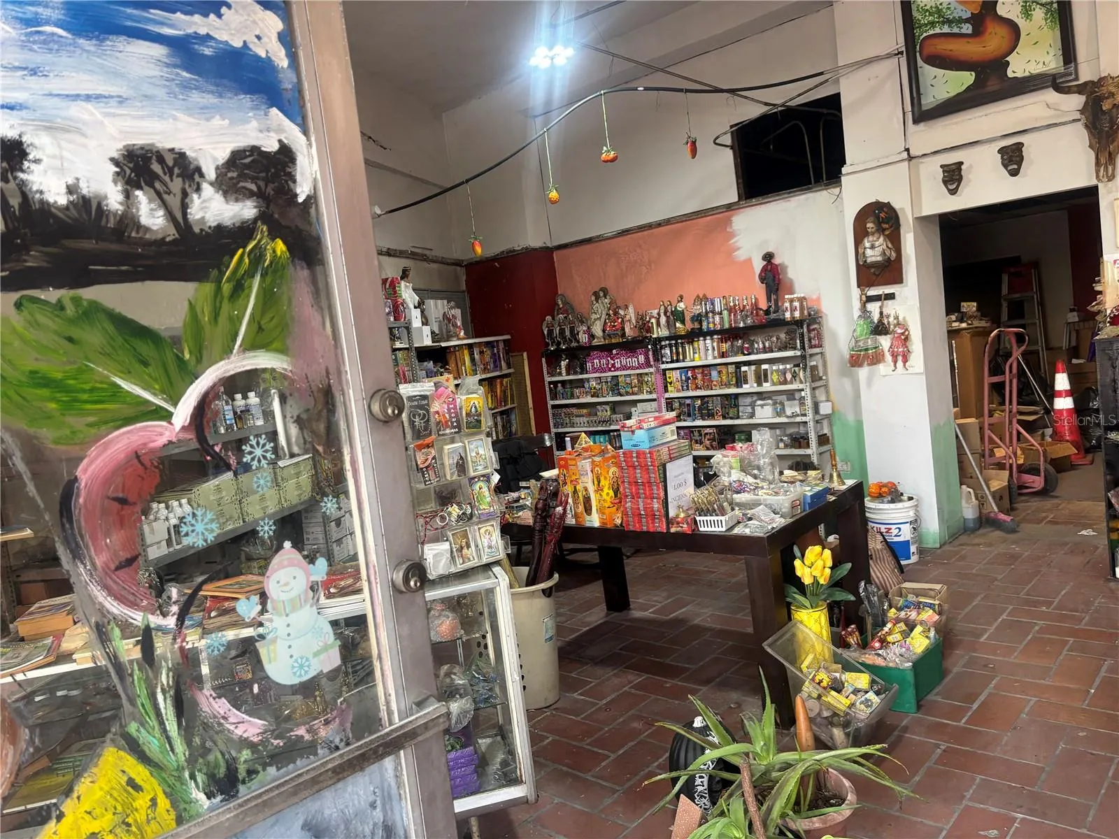 The current owner only uses a small portion of the street level retail space.