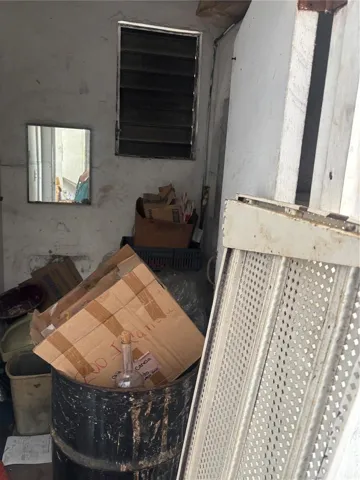Warehouse level bathroom (currently not used) next to the loading dock.