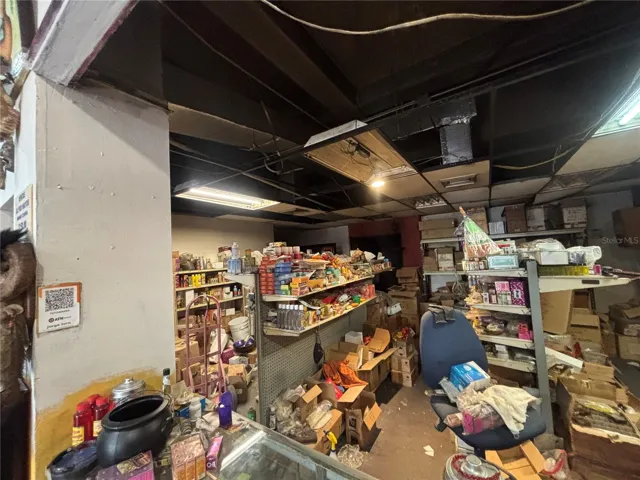 Retail inventory area to the back of the current store.
