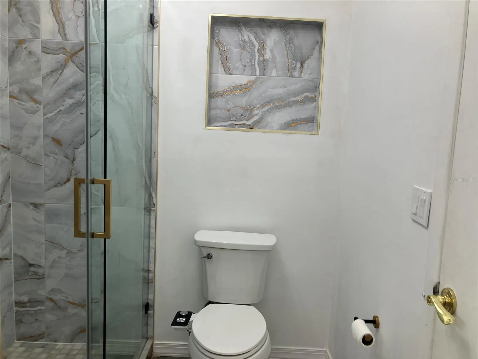 Master bathroom shower &amp; toilet