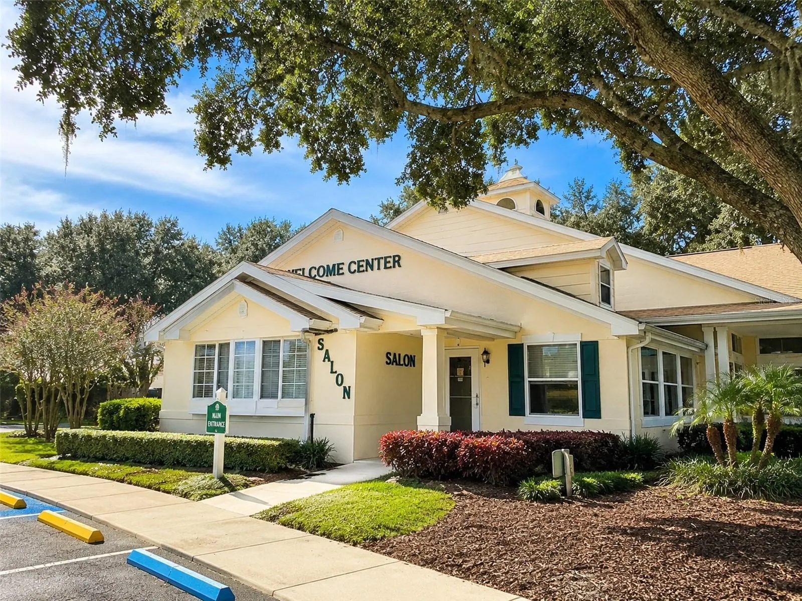 Welcome center, hair salon and more