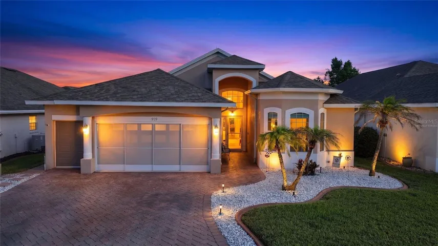 919 Ashton Drive twilights are virtually staged