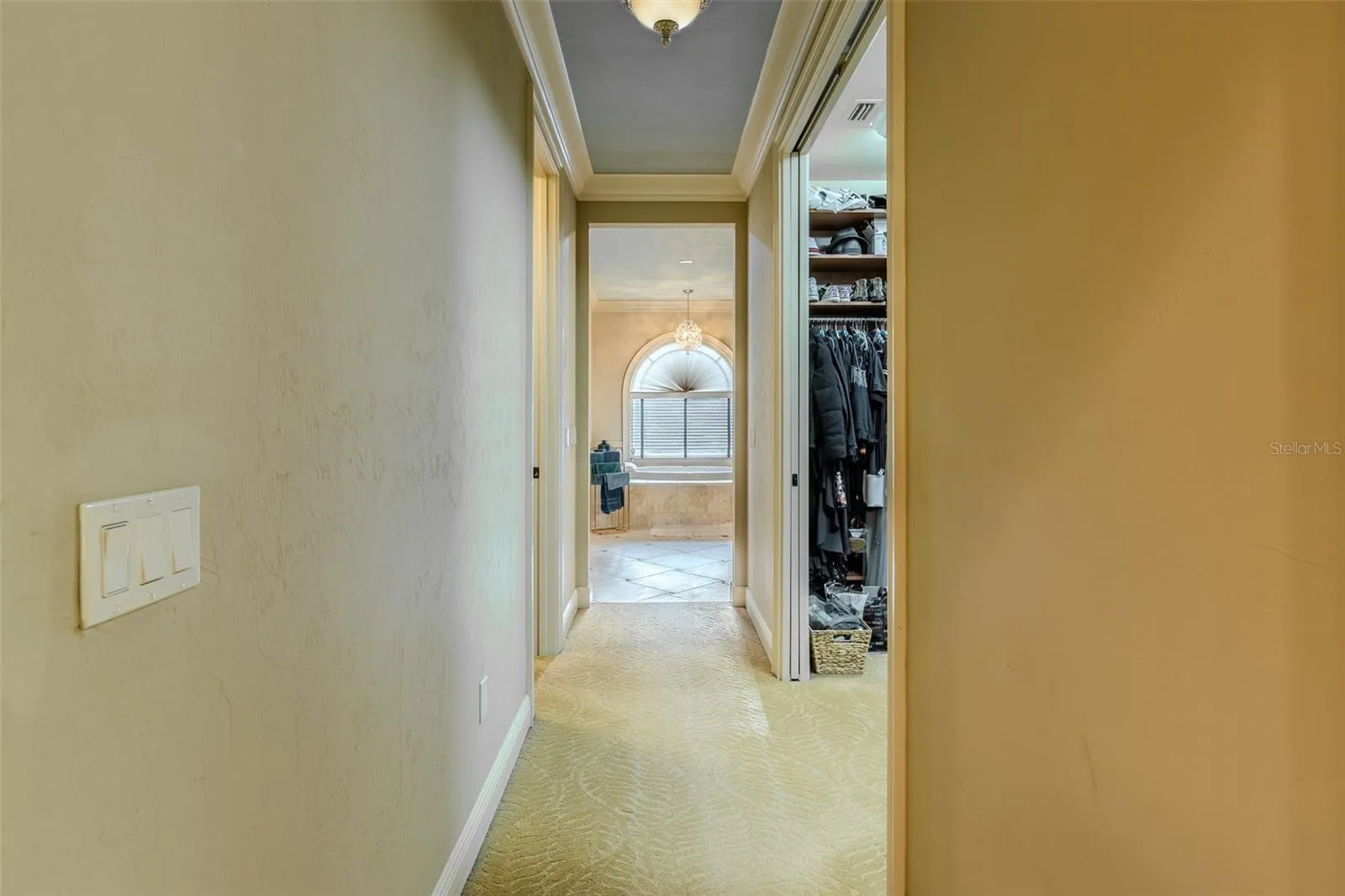 Master hallway &amp; closet area
