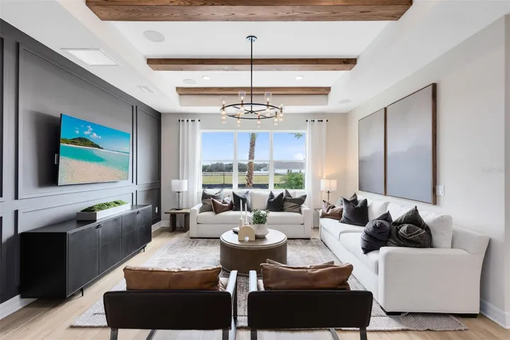 Model Home Design Only. Pictures and furnishings are for illustrative purposes only. Elevations, colors and options may vary. Furniture is for model home staging only.