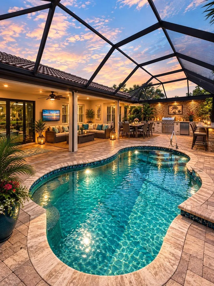 AI Generated Pool Area
