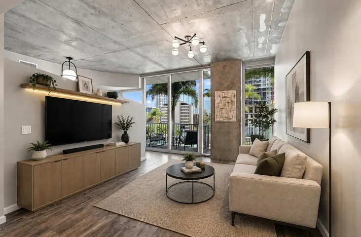 Living Area virtually staged