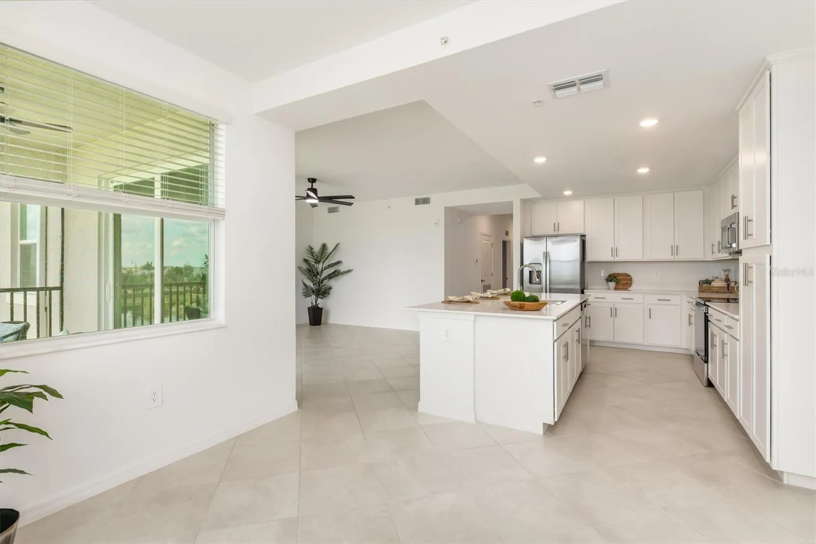 Dining room is open to kitchen &amp; living room.